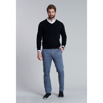 Imagen 2 del producto Sweater Cuello V Negro