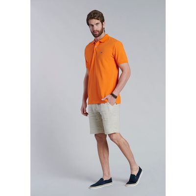 Imagen 2 del producto Polera Pique Básica Naranja