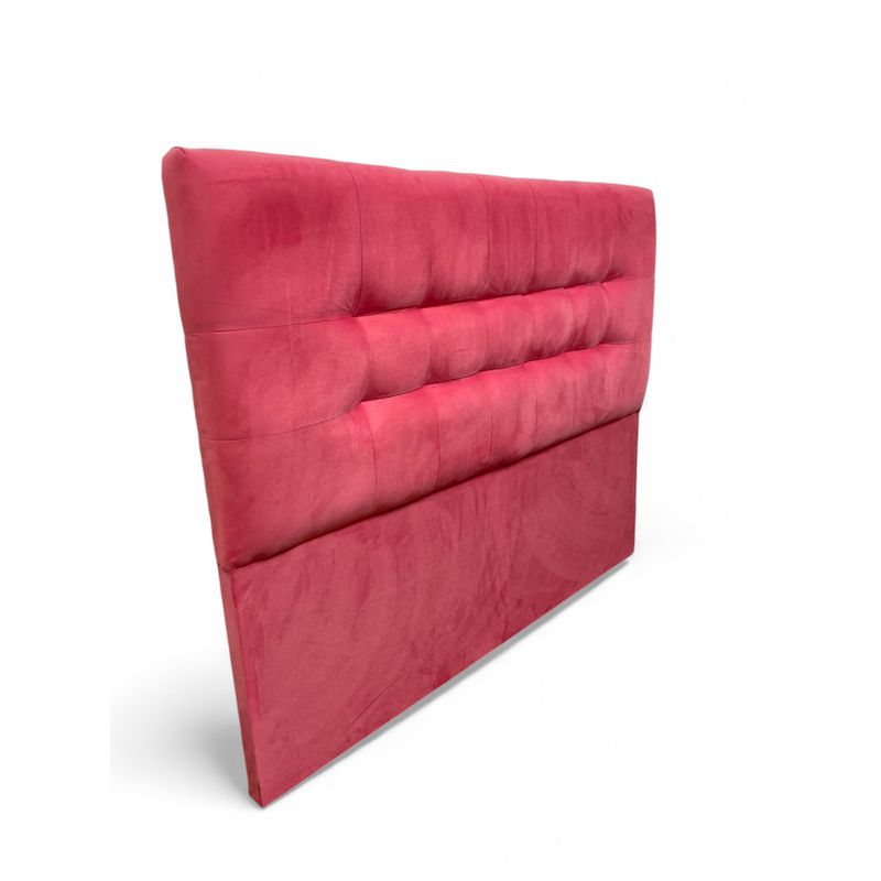 GENERICO - Respaldo De Cama King Valencia Felpa Rosado