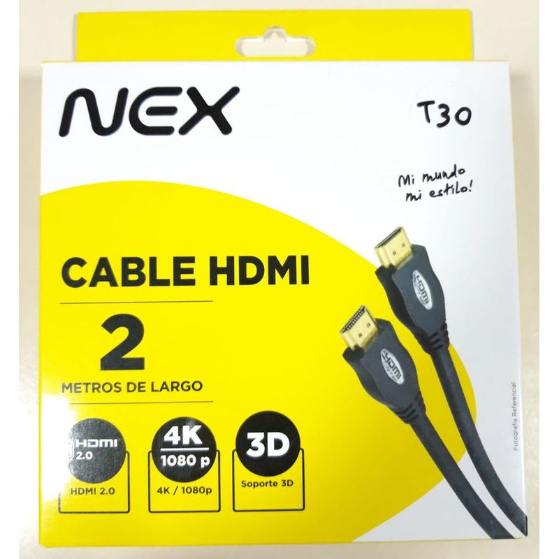 GENERICO - Cable HDMI 2m nex.  Cable HDMI 2m. nex Cable HDMI 2m nex