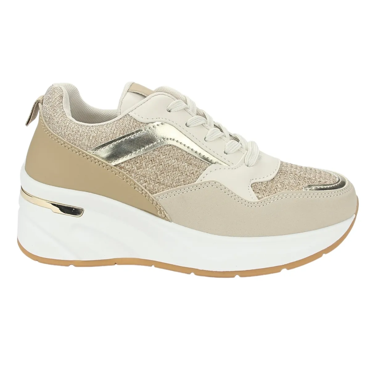 CHALADA - Zapatilla Mujer Beige Casual Chalada Juna-1