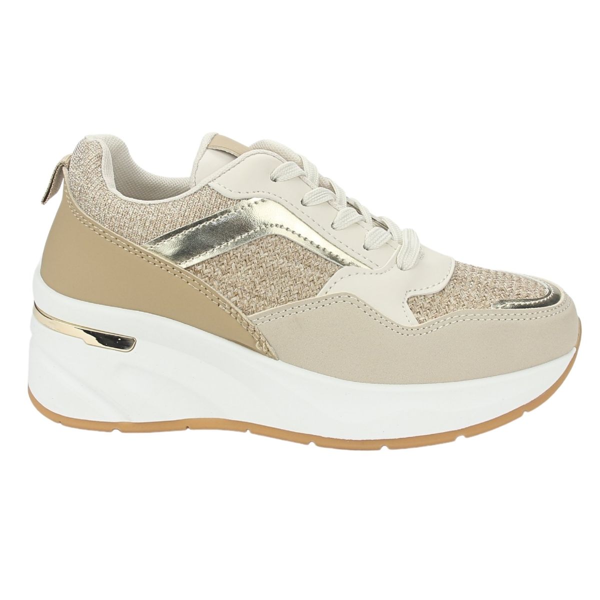 CHALADA - Zapatilla Mujer Beige Casual Chalada Juna-1