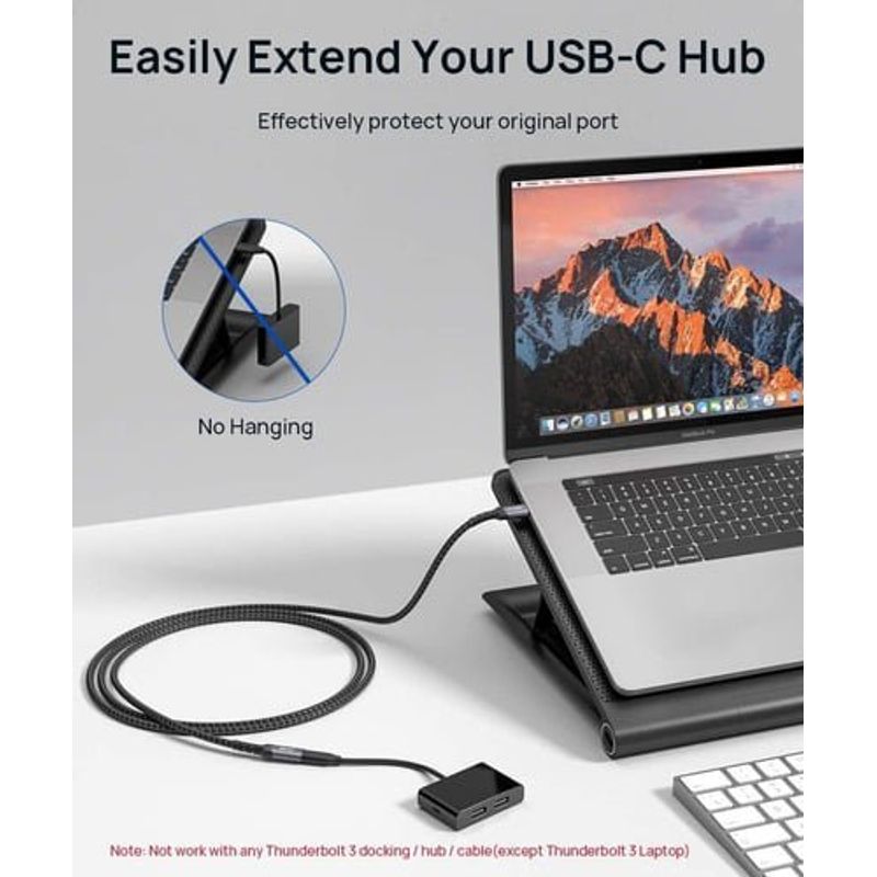 GENERICO - Cable de extensión USB a USB 3.0 (2 m)