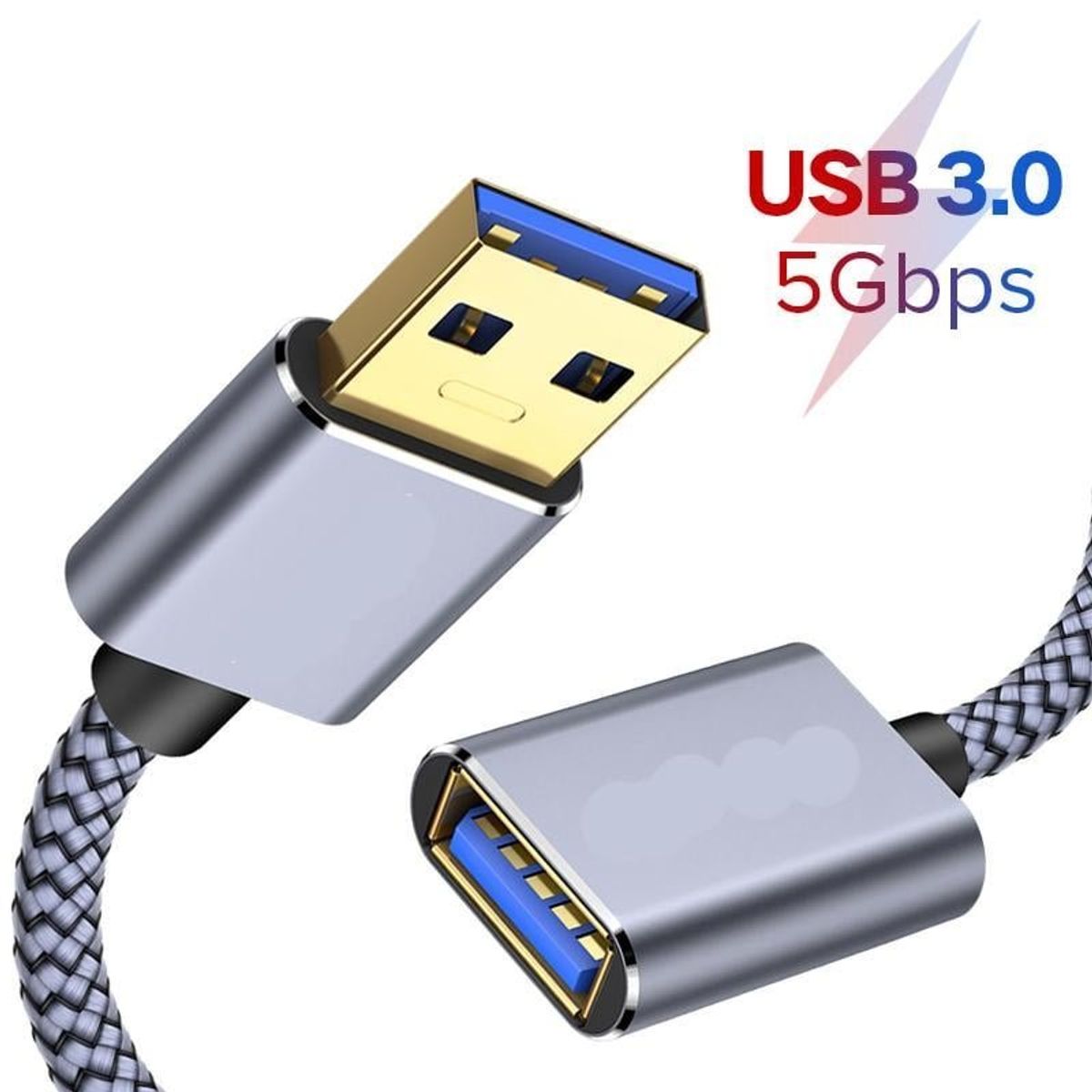 GENERICO - Cable de extensión USB a USB 3.0 (2 m)