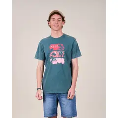 POLEMIC - Polera procesada Paradise manga corta VV1354 -