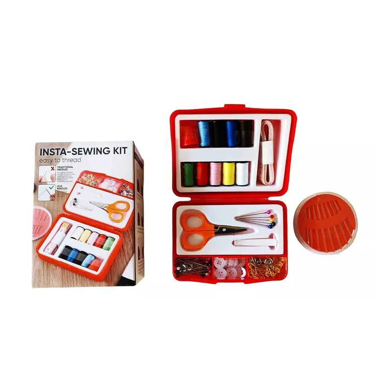 GENERICO - Kit De Costura Portatil Hilos Agujas Para Cocer