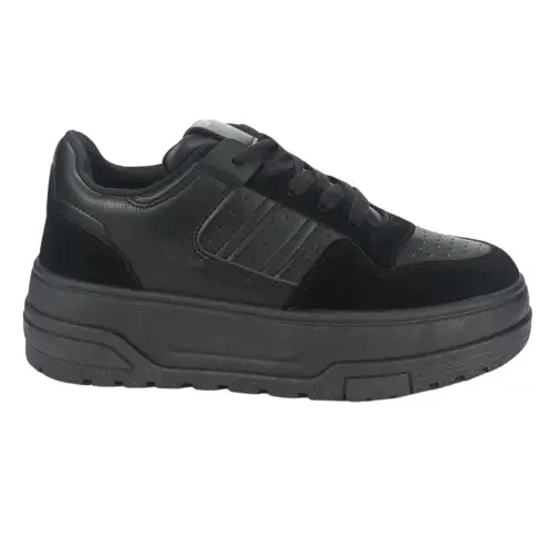 CHALADA - Zapatilla Mujer Negro Casual Trume-1