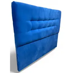 GENERICO - Respaldo De Cama King Valencia Felpa Azul