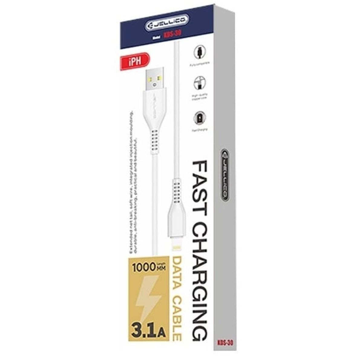 GENERICO - Cable Iphone 1m carga rapido Cable Iphone 1m carga rapido