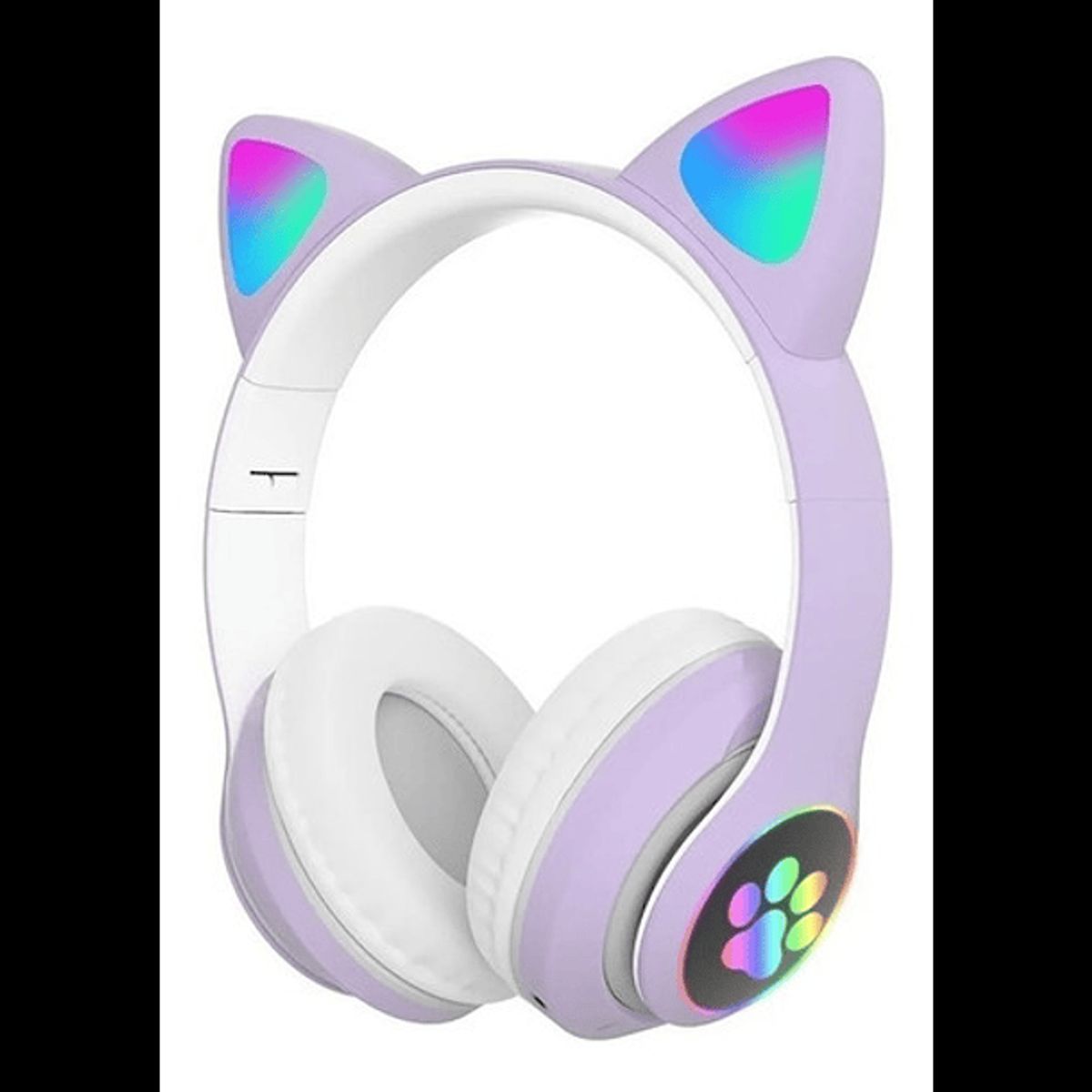 GENERICO - Audífonos Inalámbricos Cat Gato Morado Luces Rgb