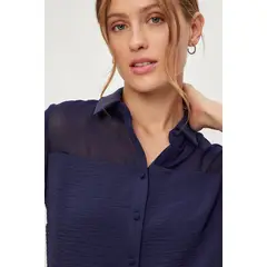 IO - Blusa Lisa Azul