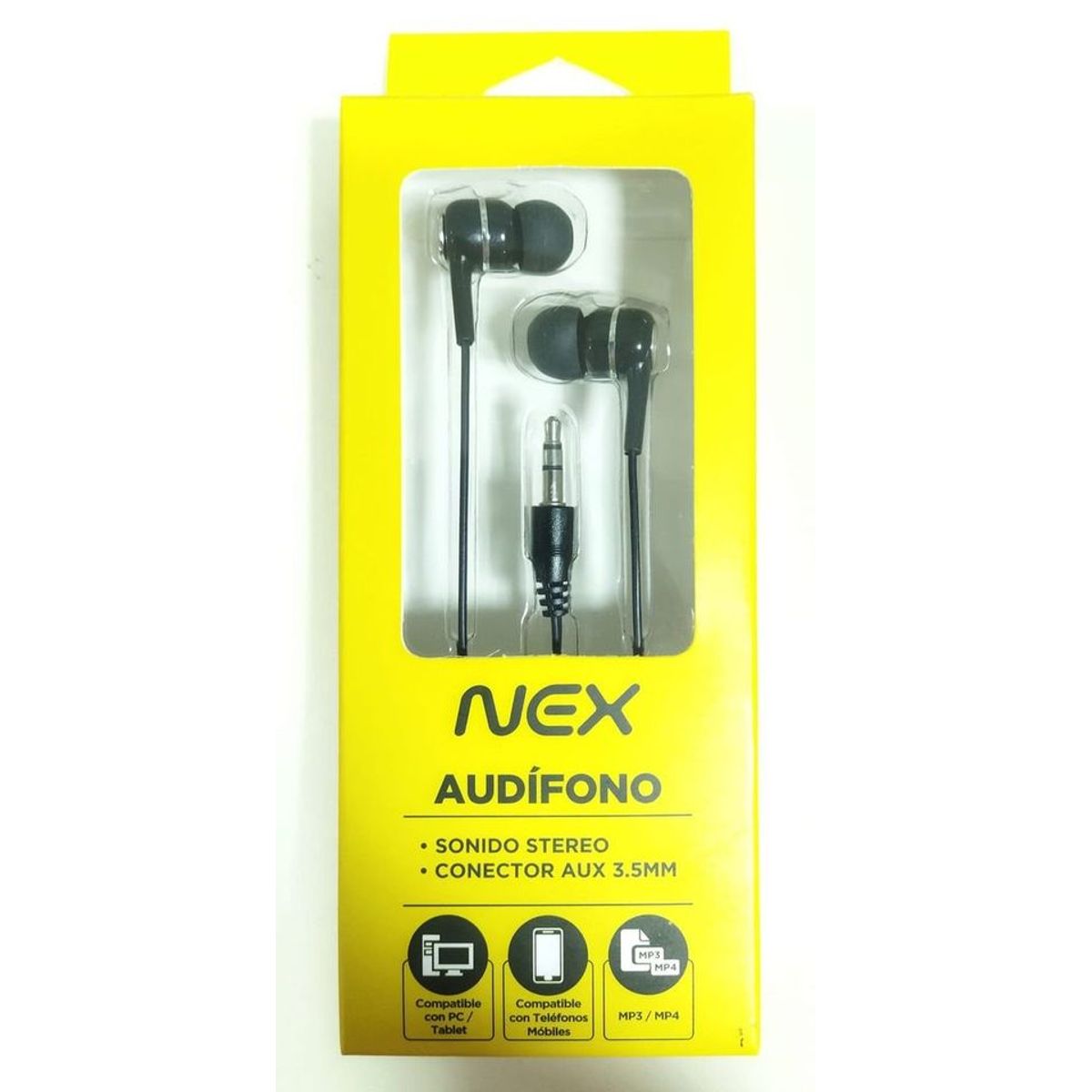 GENERICO - Audifonos cable nex,  Sonido stereo Conector AUX 35mm