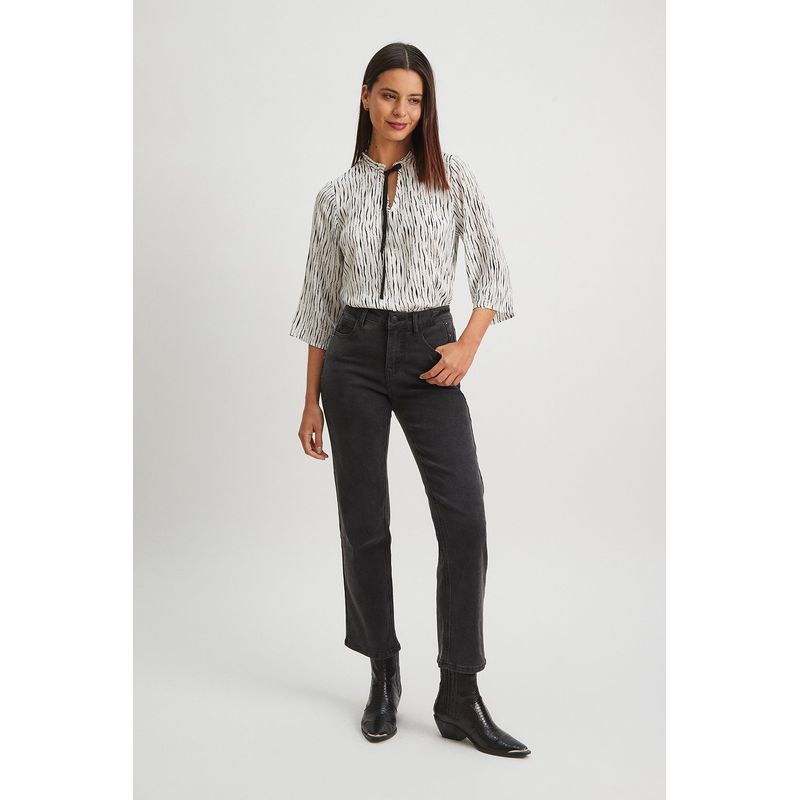 ASH - Jeans Straight Gris Marengo Mujer Ash