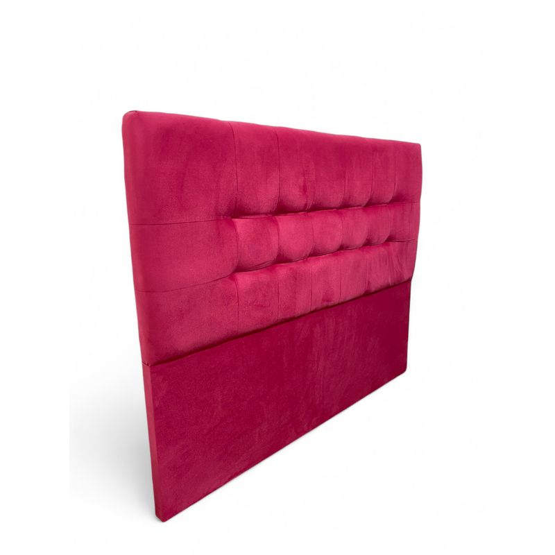GENERICO - Respaldo De Cama King Valencia Felpa Fucsia