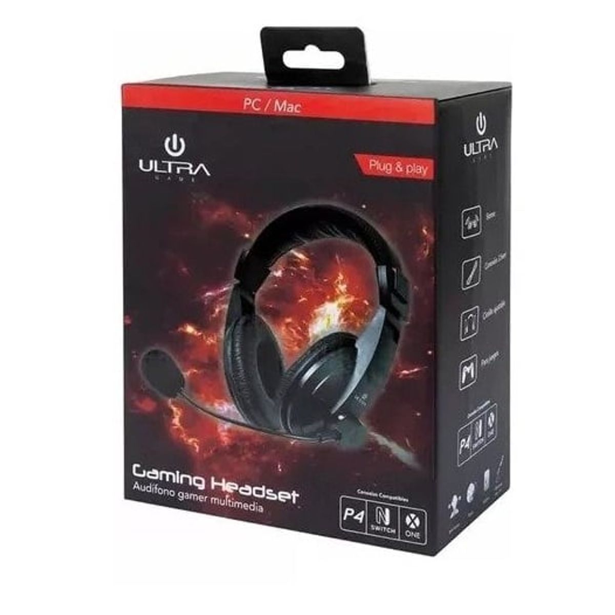 GENERICO - Audífonos Gamer Multimedia Ultra Game con cable