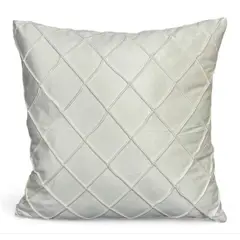 GENERICO - Fundas Para Cojin Tercipelo Rombo Velvet Variedad De Colores - Blanco