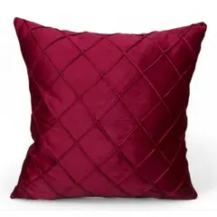 GENERICO - Fundas Para Cojin Tercipelo Rombo Velvet Variedad De Colores - Burdeo