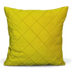 GENERICO - Fundas Para Cojin Tercipelo Rombo Velvet Variedad De Colores - Amarillo