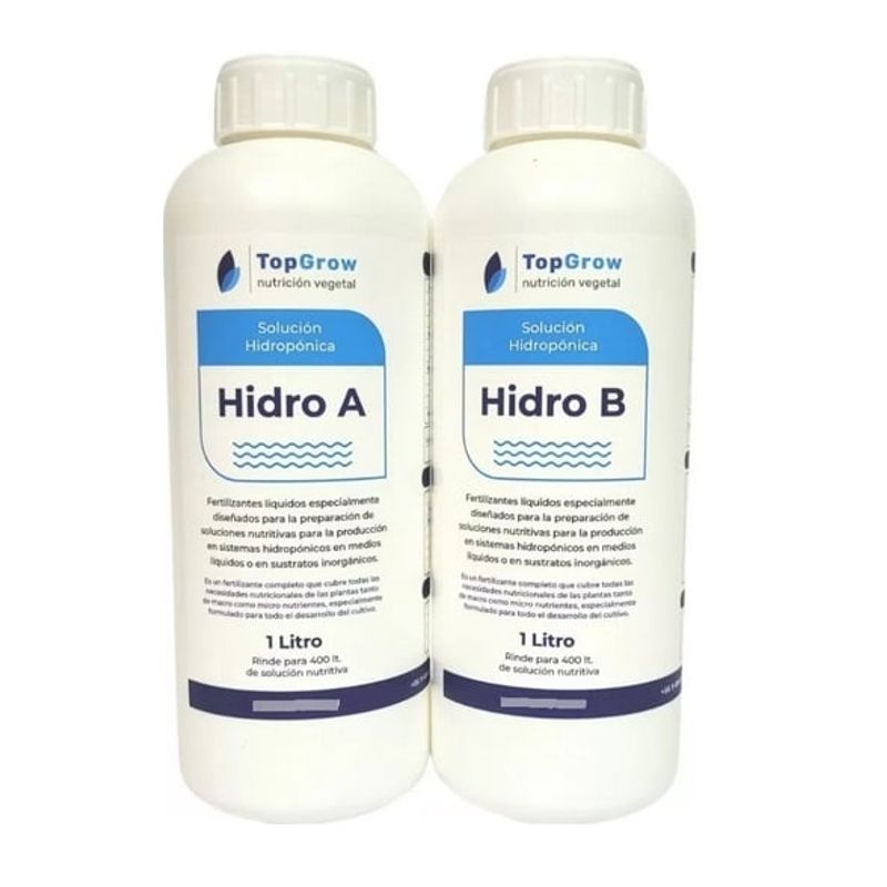 GENERICO - Pack solución nutritiva para hidroponia A+B para 400 litros