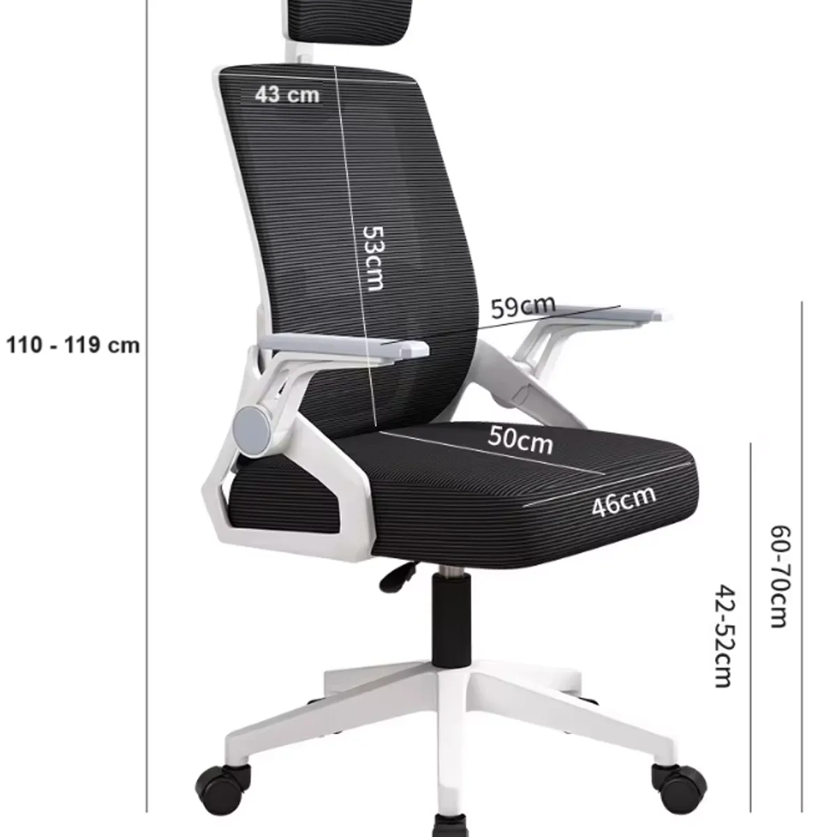 MODERNISMO - Silla Ejecutiva de Oficina Essential Blanco