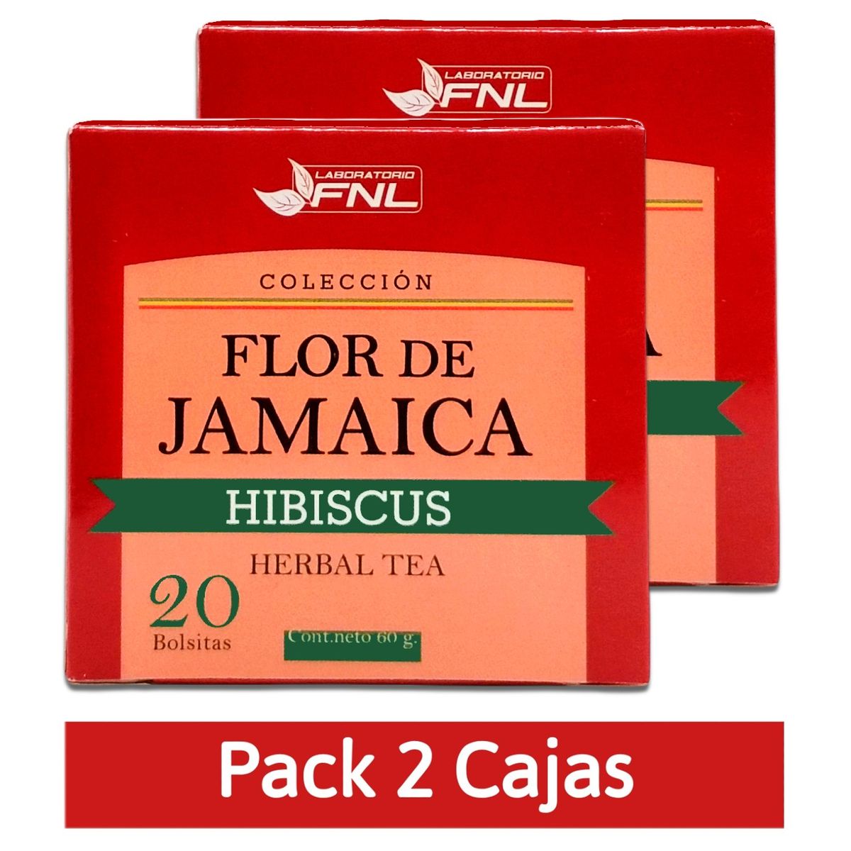 FNL - Flor Jamaica Hibiscus Herbal Tea 40 Bolsitas Fnl