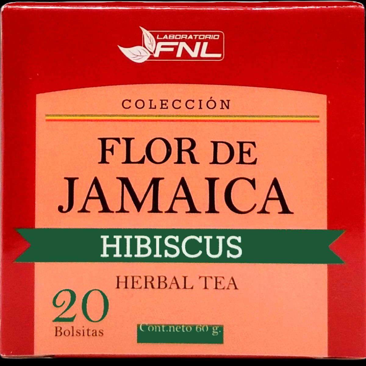 FNL - Flor Jamaica Hibiscus Herbal Tea 40 Bolsitas Fnl