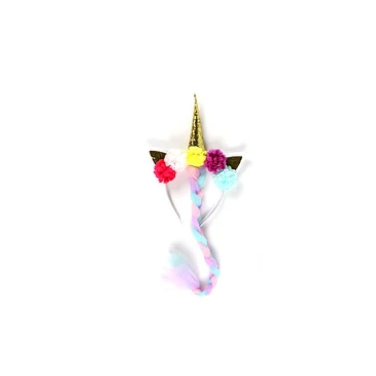 GENERICO - Cintillo Unicornio Con Trenza 25x22cm