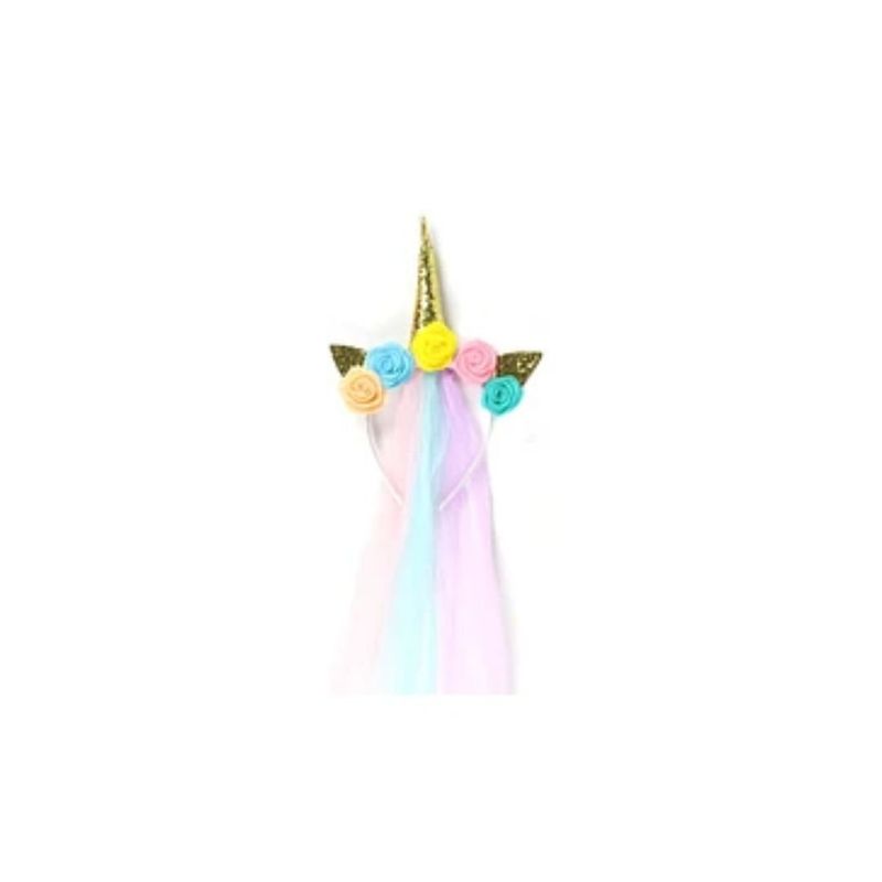 GENERICO - Cintillo Unicornio Con Tul 25x22cm