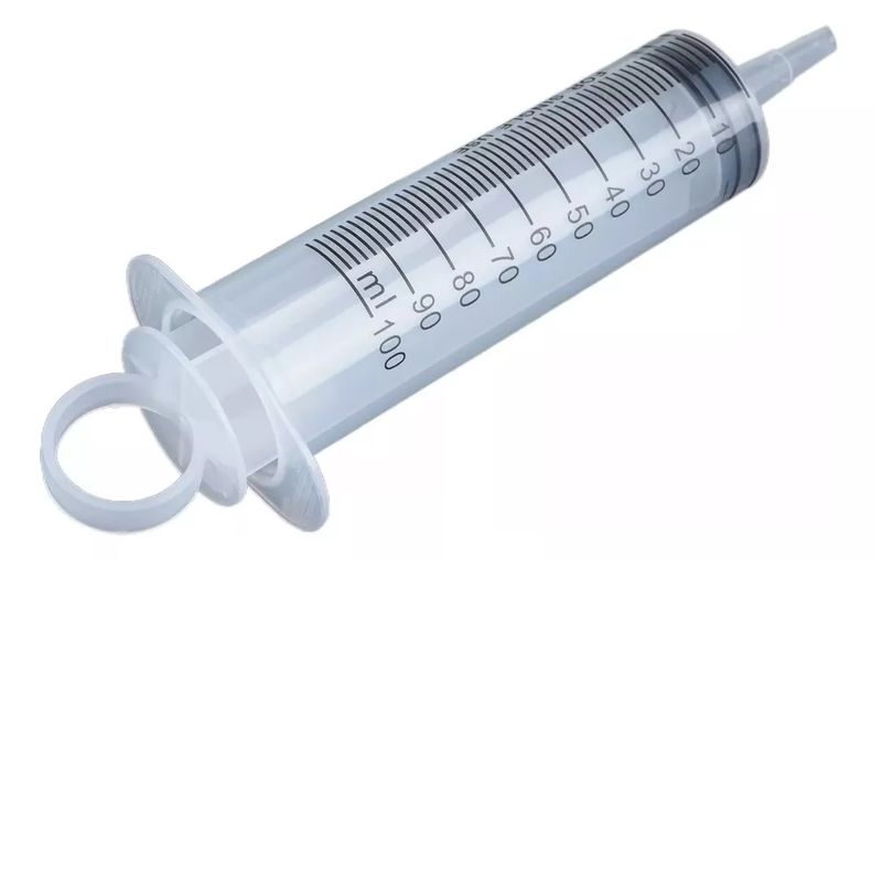 GENERICO - Pack 2 Jeringa De Plástico De 100 Ml Jeringa De Boca Gruesa
