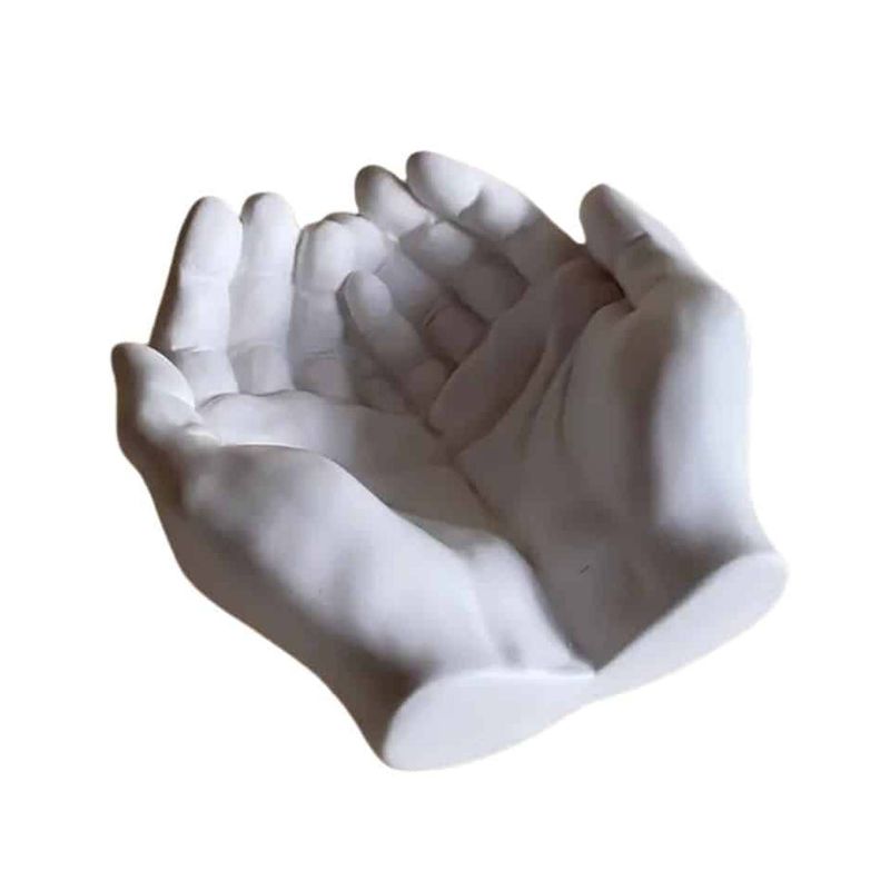 GENERICO - Figura De Yeso Almacenamiento Con Forma De Mano