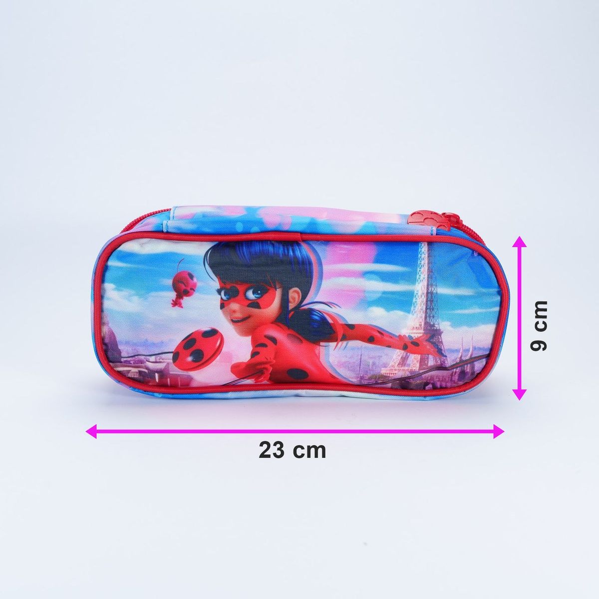 GENERICO - Estuche ancho para lápices con diseño Ladybug Miraculous