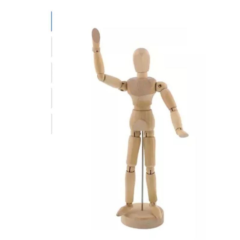 GENERICO - Figura Humana 20 Cm Madera Maniquí Muñeco Para Arte Dibujo