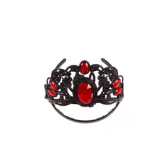 GENERICO - Corona Color Negro y Rojo 6x17cm