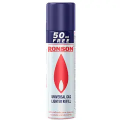 GENERICO - Gas Ronson Recarga Encendedor Soplete 300 Ml + 50ml Extra