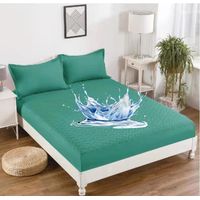 Cubre Colchon 100% Impermeables 1.5 Plazas Color Turquesa