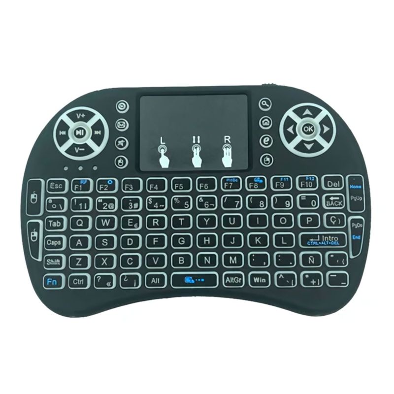 GENERICO - Mini Teclado Inalambrico Smart Tv Control Recargable Usb