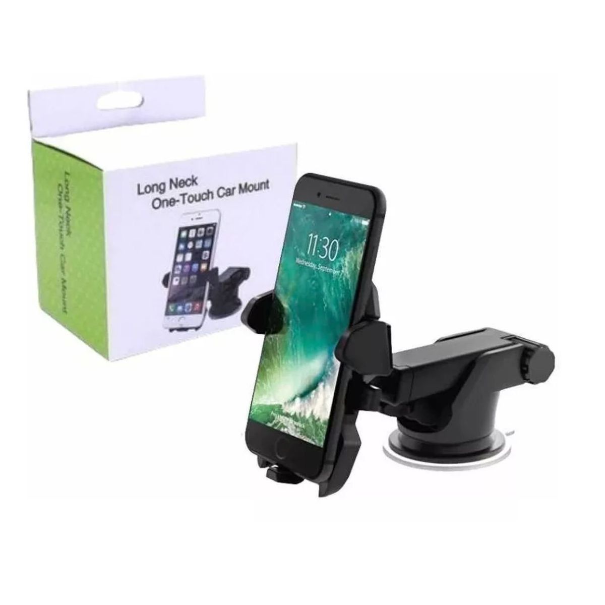 GENERICO - Soporte de Telefono Para Auto Con Brazo Extensible Ventosa