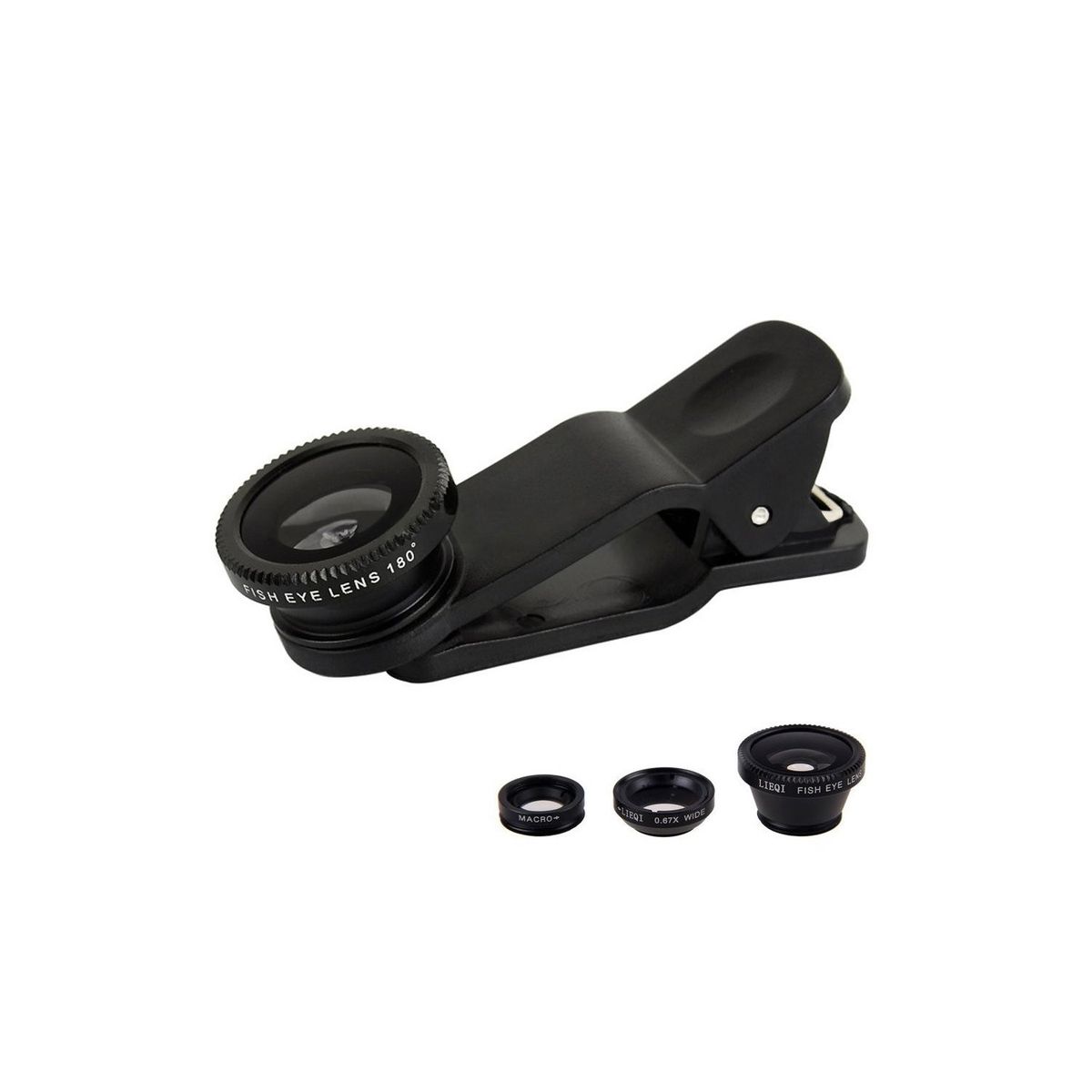 DBLUE - Kit Lentes Ojo De Pez 3 En 1 Para Celular - SC