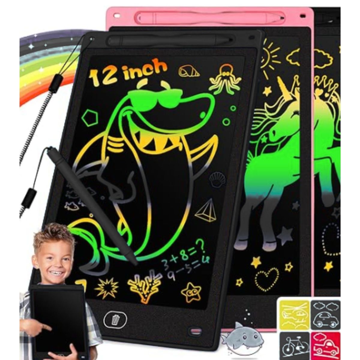 GENERICO - Pizarra Digital Lcd Infantil Magica 8,5 Pulgadas Juguetes