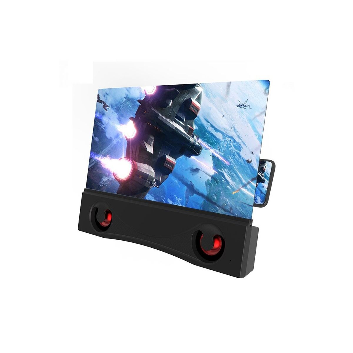 GENERICO - Ampliador Lupa Pantalla Celular Con Parlantes Bluetooth - SC