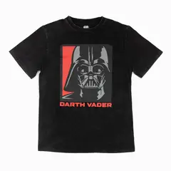 STAR WARS - Polera Manga Corta Niño Darth Vader Negro