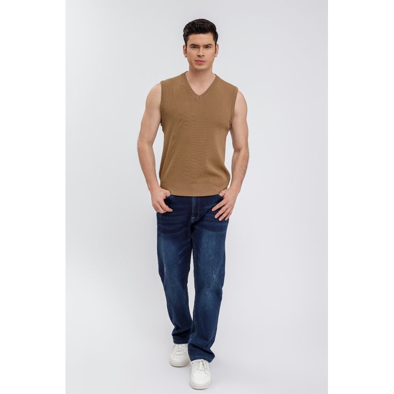 MPROPIA - Sweater Hombre Sin Manga Cuello V Excelente Calidad 7196.