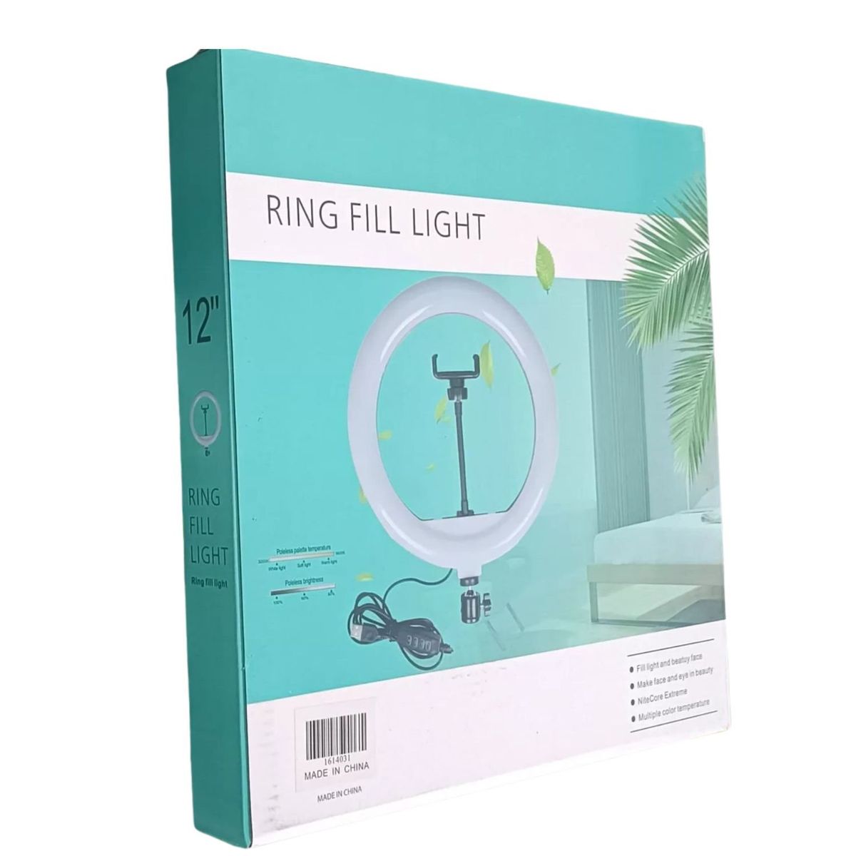 GENERICO - Aro De luz Led 30 Cm Anillo de Luz Con Tripode Ajustable