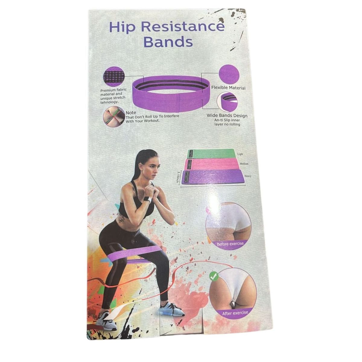 GENERICO - Set 3 Bandas Resistencia Ligas Ejercicio Bandas Elasticas