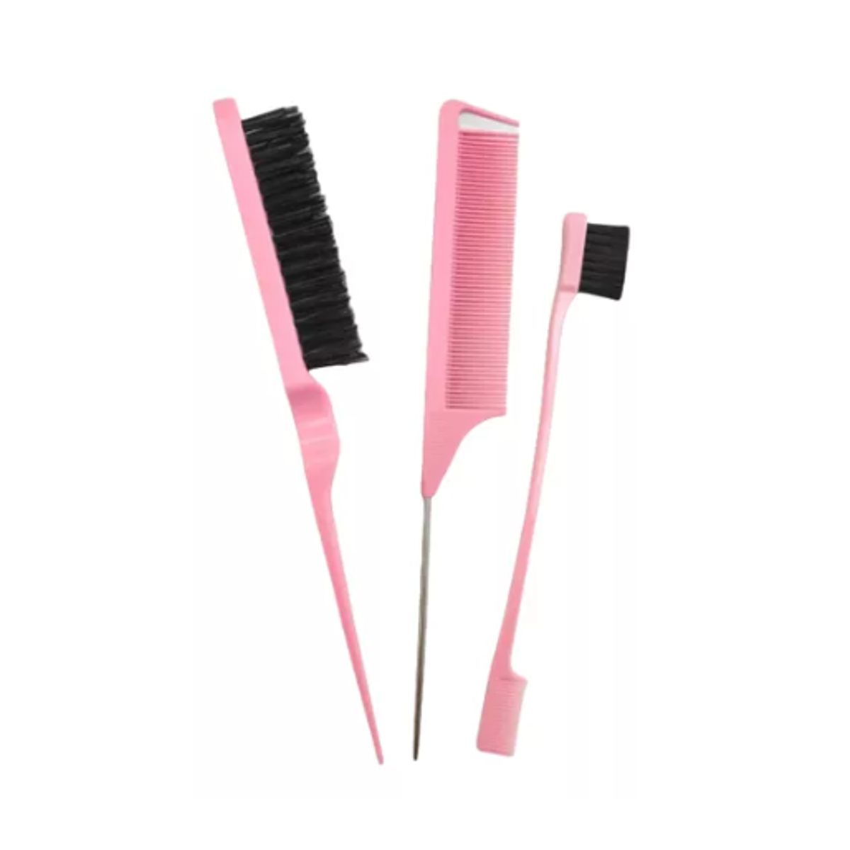 GENERICO - Set 3 Piezas De Cepillos Para Peinados Color Rosa