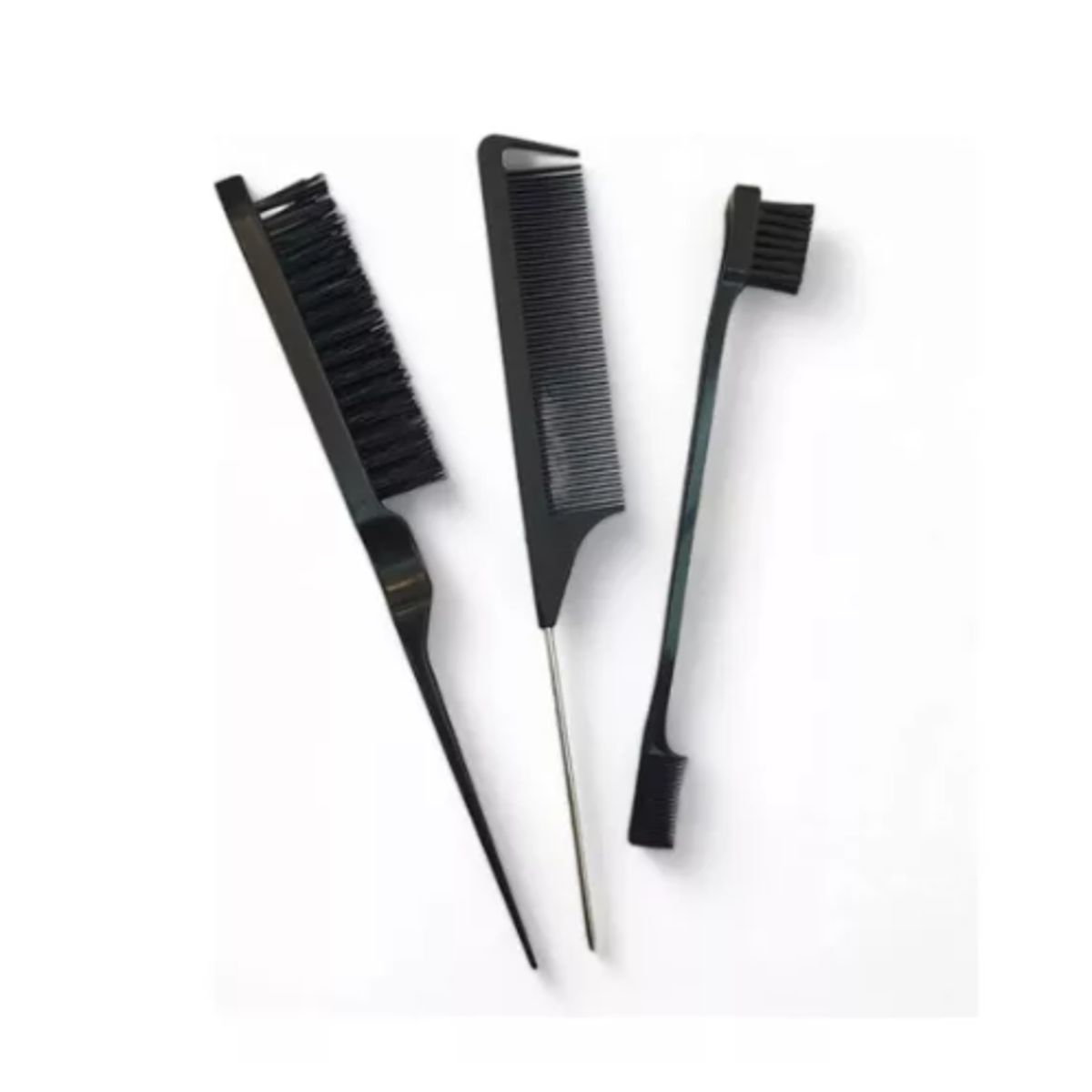 GENERICO - Set 3 Piezas De Cepillos Para Peinados Color Negro