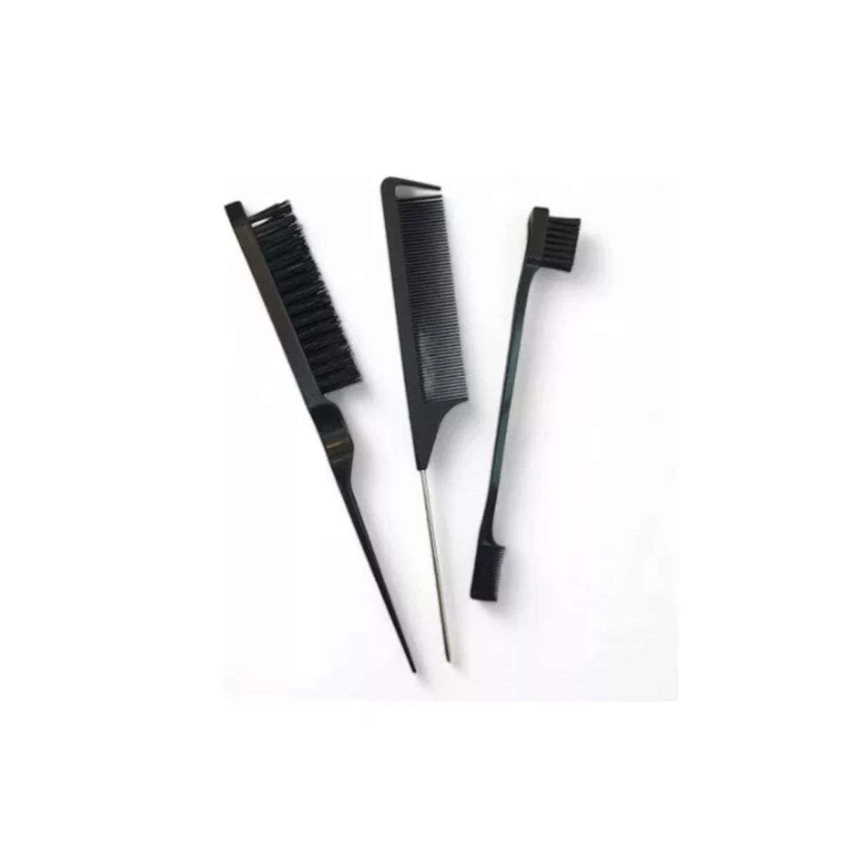 GENERICO - Set 3 Piezas De Cepillos Para Peinados Color Negro