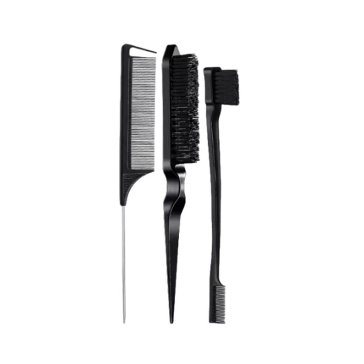 GENERICO - Set 3 Piezas De Cepillos Para Peinados Color Negro