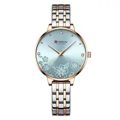 CURREN - Reloj KRED9505 Cuarzo Plateado