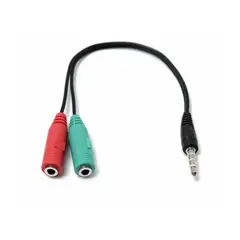 PHILCO - Cable De Audio 3.5 mm Macho A Micrófono Y Audífono Hembra